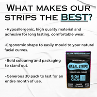 Giga Chew 90-Day Jawline Reset bundle with nasal strips for facial toning and jawline enhancement, shown in the image.